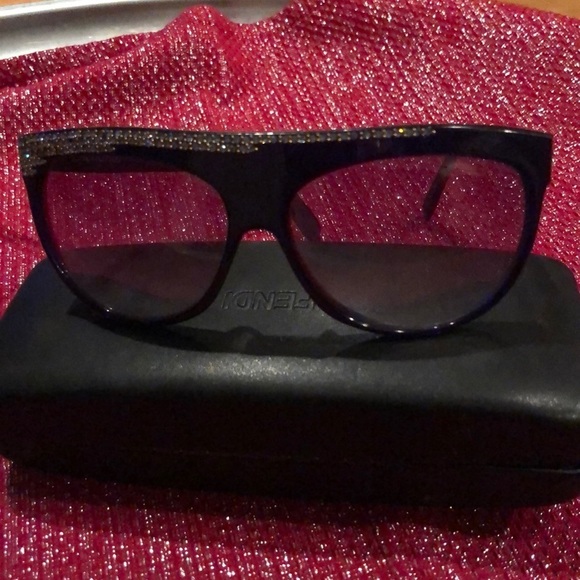 Stendal Paris blue sunglasses embellished with Swavorski Crystals - Picture 7 of 12